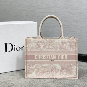 Medium Dior Book Tote Pink